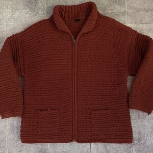 Men's Vintage 70's Otavalo Native American 100% Wool Chunky Knit Sweater Sz XL